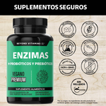 Suplemento Enzimas Digestivas 180 Cap