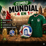 Combo Mexicano Balon Jersey Llavero Copa